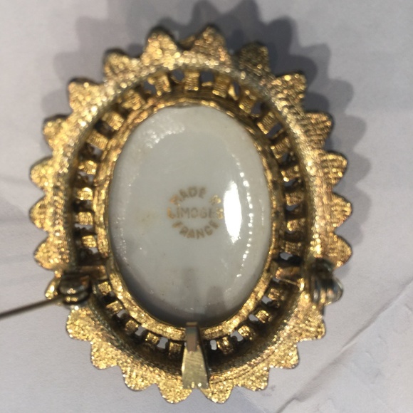 Limoges Jewelry Limoges Made In France Brooch Necklace Pendandt